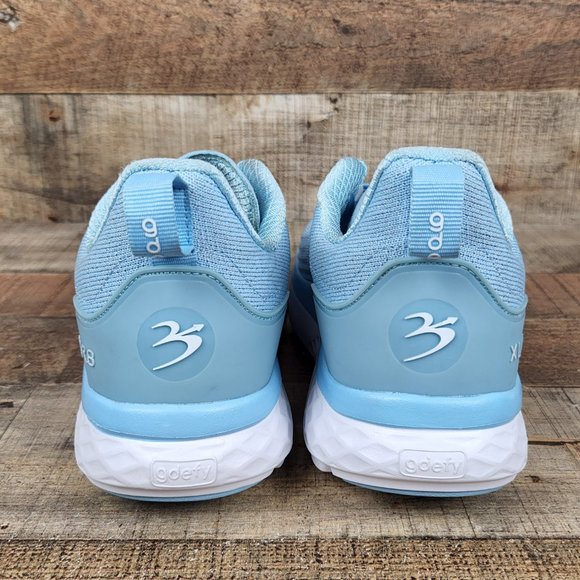 Gravity Defyer G-Defy XLR8 Women Sz 8 Blue Knit Lace Up Running Shoes Comfort - Picture 5 of 9